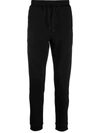 Hugo Boss Logo-print Drawstring Track Pants In Black