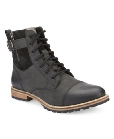 Reserved Footwear Men's Kenton Leather High-top Boot In Black