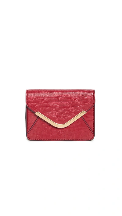 Anya Hindmarch Postbox Mini Purse Wallet In Red