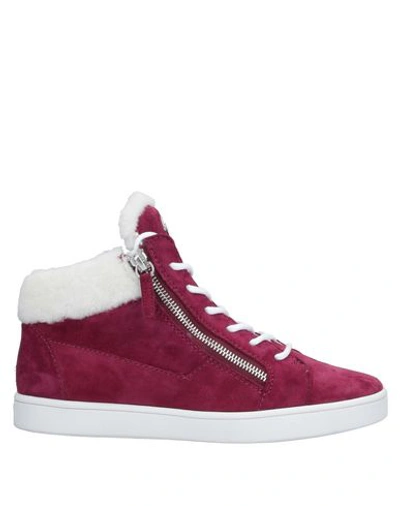 Giuseppe Zanotti Sneakers In Garnet