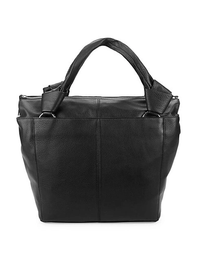 Vince Camuto Dian Pebbled Leather Tote In Black