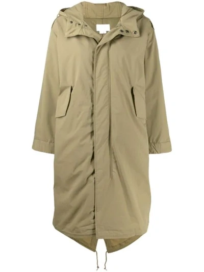 Apc X Suzanne Koller Gertrude Cotton-blend Parka In Green