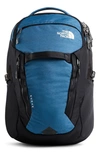 The North Face Router Backpack In Shady Blue/weathered Black