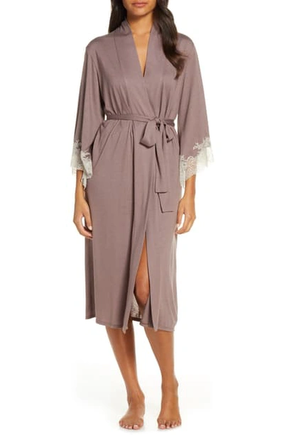 Natori Luxe Shangri-la Robe In Clc Ht Clove