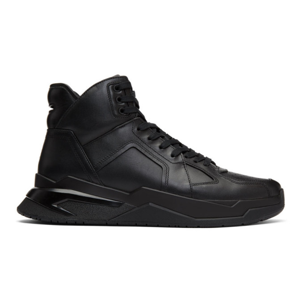 Balmain Leather B Ball High-top Sneakers In Eap Noir/no | ModeSens