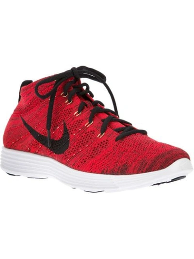 Nike 'lunar Flyknit Chukka' Trainer In Red