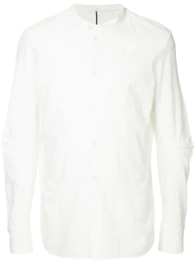 Masnada Mandarin Collar Shirt In White