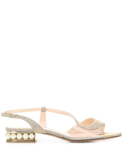 Nicholas Kirkwood 25mm Casati Glittered Sandals In Metallic