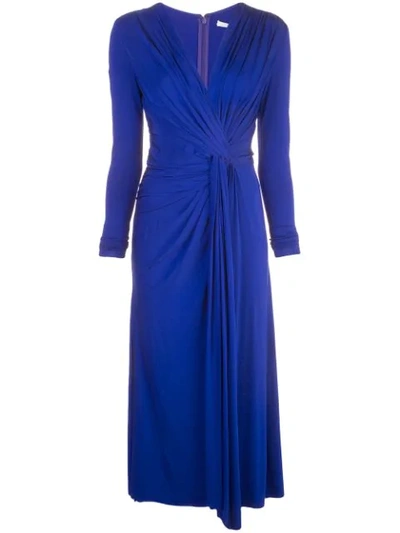 Jason Wu Collection Ruched Style Dress In Bright Blue