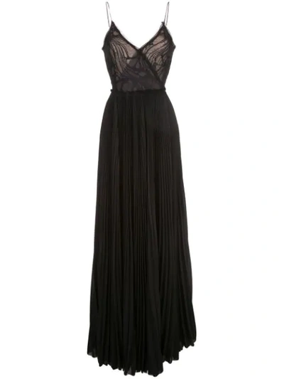 Jason Wu Collection Geripptes Spaghettikleid In Black