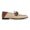 Gucci Brixton Horsebit & Web Convertible Loafer In Natural