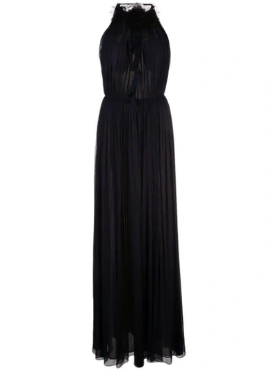 Jason Wu Collection Ribbed Evening Dress In Black