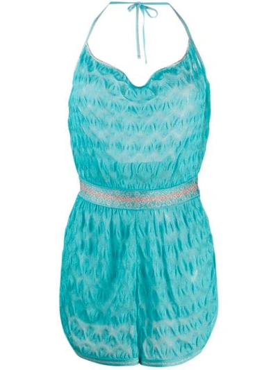 Missoni Embroidered Fitted Playsuit In 44816