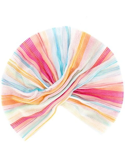 Missoni Striped Wrap Hairband In Blue