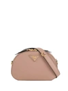 Prada Logo Plaque Belt Bag In F0236 Cipria