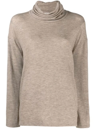 The Row Zalani Turtleneck Jumper In Neutrals