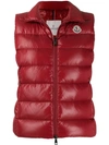 Moncler Padded Gilet In 46d Red