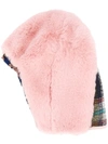 Quetsche Faux Fur Hat In Pink