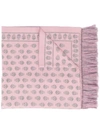 Alexander Mcqueen Skull Knitted Scarf In Pink