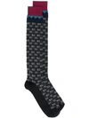 Etro All-over Logo Socks In 0001