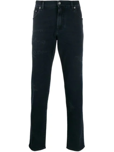 Dolce & Gabbana Straight Fit Jeans In Blue