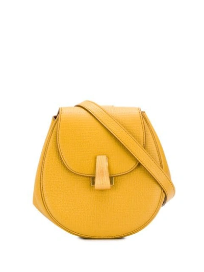 Bottega Veneta Curved Shape Crossbody Bag In Yellow
