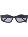 Moschino Eyewear Wave Frame Sunglasses In Black
