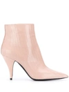 Casadei Delfina Fish Mooney Boots In Neutrals