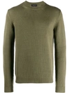 Roberto Collina Crew Neck Sweater In Green