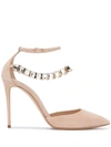 Casadei Julia Lily Rose Sandals In Neutrals