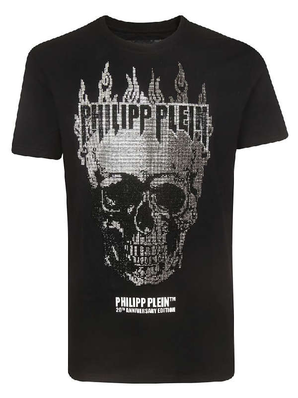 Philipp Plein Skull Print T-shirt In Black | ModeSens
