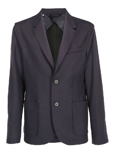 Lanvin Jersey Jacketr In Navy Blue