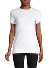 Saks Fifth Avenue Essential-fit Crewneck Tee In White