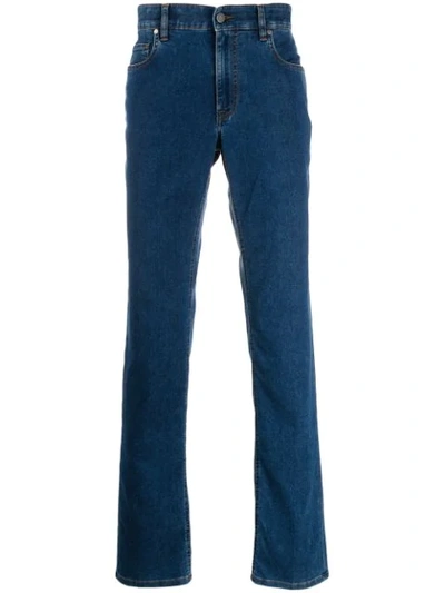 Z Zegna Straight Jeans In Blue