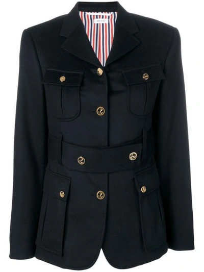 Thom Browne Navy Norfolk Sport Coat In 415 Navy