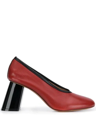 Marni Angled Pumps In Red
