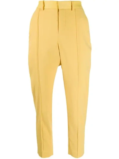 Zadig & Voltaire Straight Leg Trousers In Yellow