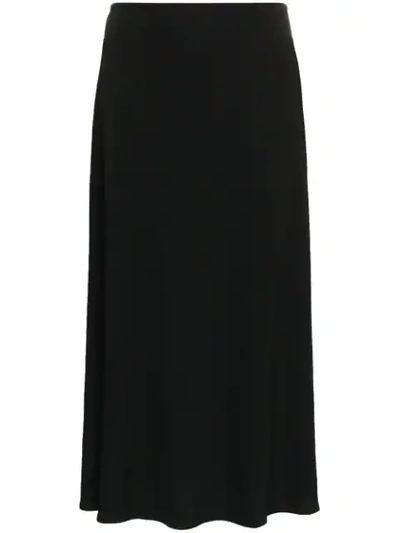 Totême Bellaria High-waisted Midi Skirt In Black