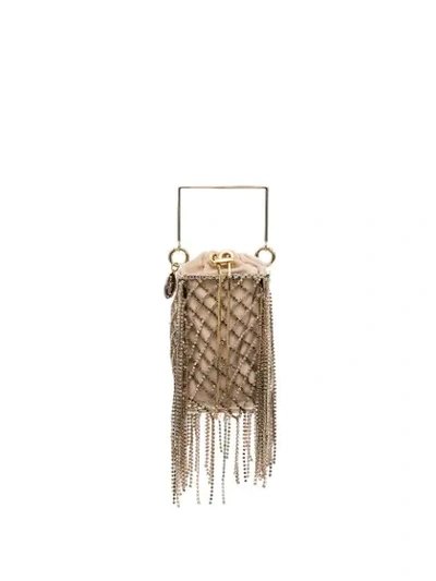 Rosantica Rimbaud Embellished Bracelet Bag In Metallic
