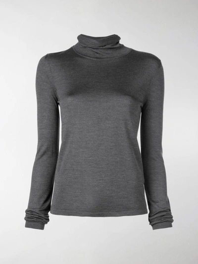 The Row Turtle Neck Pullover In Grey