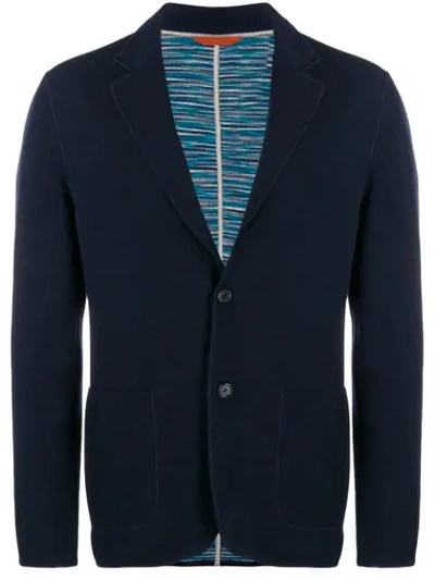 Missoni Single-breasted Blazer In Blue