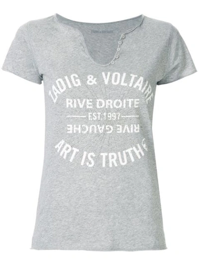 Zadig & Voltaire Zadig&voltaire Short Sleeved T-shirt - Grey