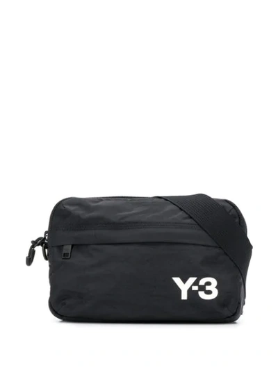 Y-3 Logo Crossbody Bag In Black
