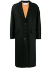 Harris Wharf London Single Breasted Coat In Black