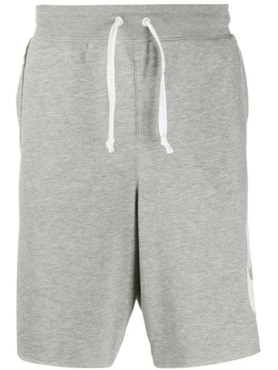 Nike Logo Shorts In Grey