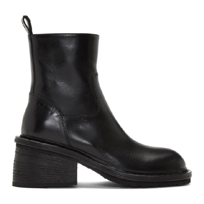 Ann Demeulemeester Chunky Ankle Boots In Black