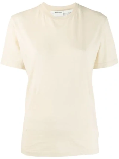 Off-white Tone-on-tone Logo Print T-shirt In Neutrals