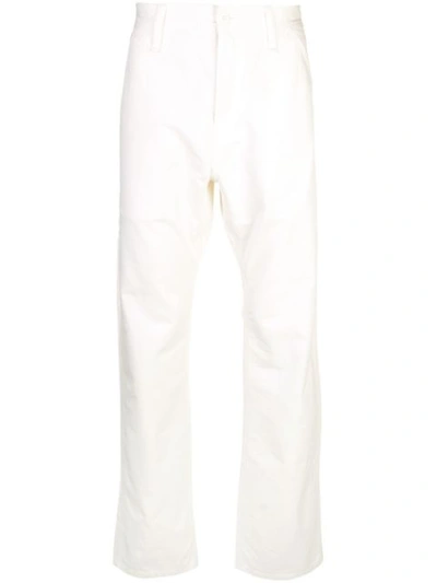 Carhartt Casual Straight-leg Trousers In White