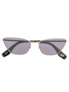 Marc Jacobs Cat-eye Shaped Sunglasses In Gold
