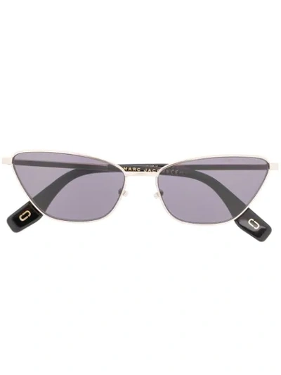 Marc Jacobs Cat-eye Shaped Sunglasses In Gold